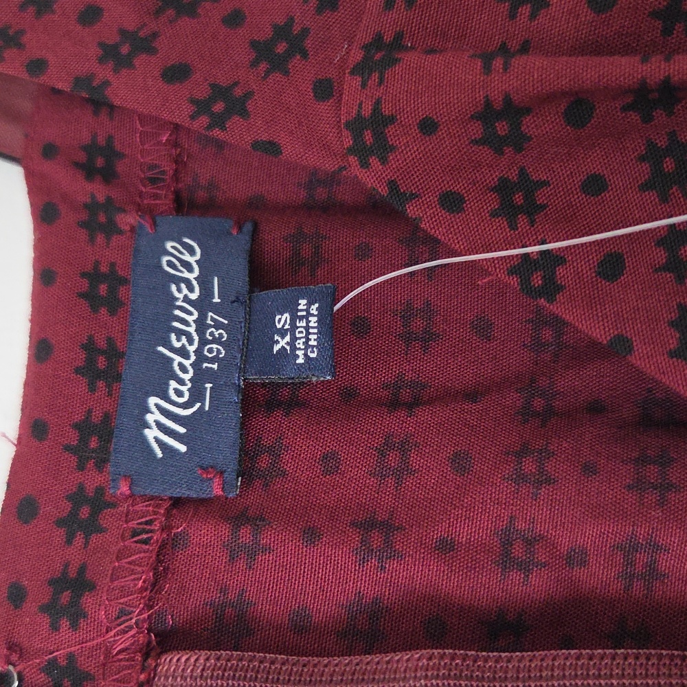 Madewell Burgundy Plaid Jumpsuit - Picture 3 of 6